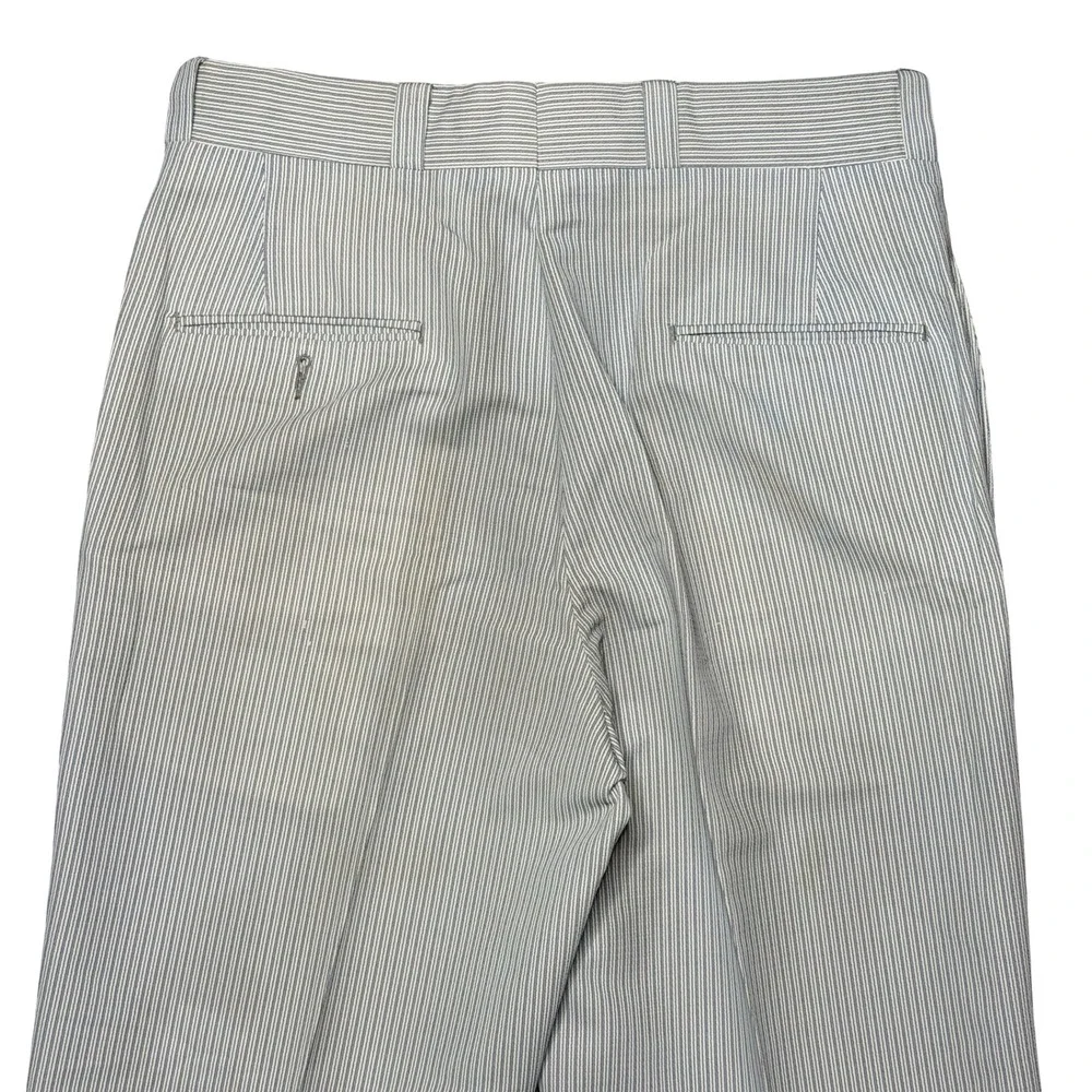 Vintage men's blue pinstriped slacks pants unbranded 32x29‎